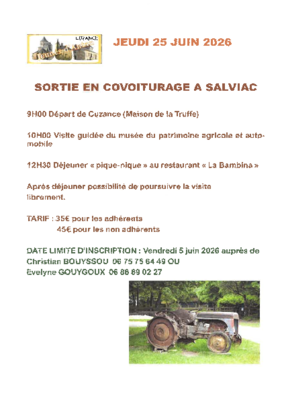 flyer avec les informations