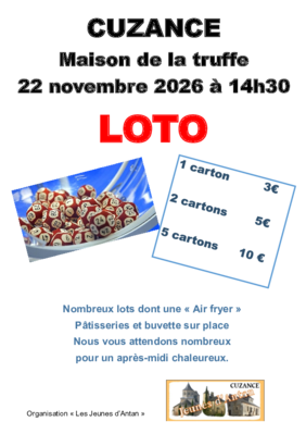 affiche avec les informations